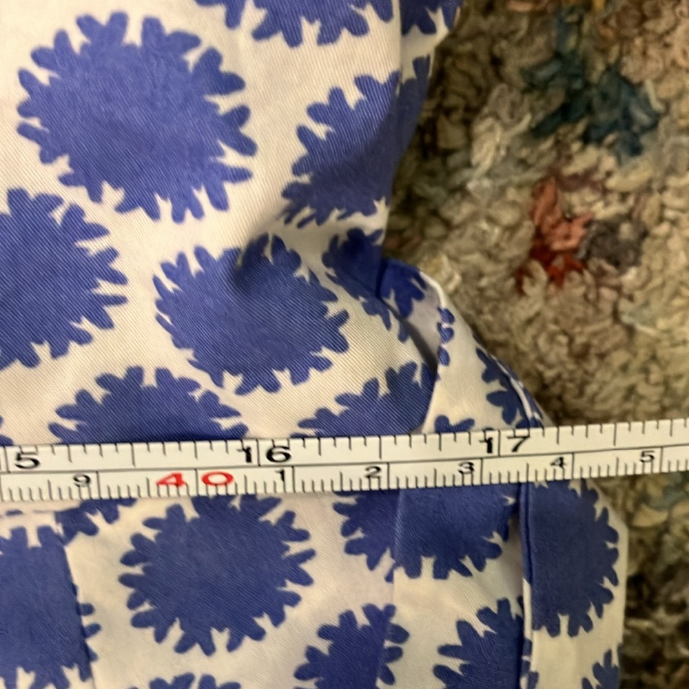 Talbots Blue and White Patterned Dress - Picture 4 of 7
